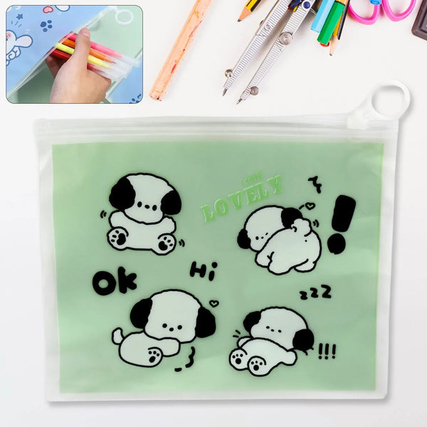 Reusable Multipurpose Pouch Pen Stationary Case Travel, Boys & Girls Pouch with Zip for Travel, School, Stationary (1 Pc/ Mix Design) - Justgrabit Inc.