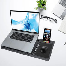 Laptop Stand Suitable Portable Foldable Compatible with MacBook Notebook Tablet Tray Desk Table Book with Free Phone Stand - justgrabit.in | Just Grab It