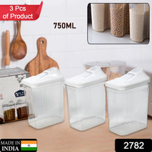 Kitchen Storage Jars & Container Set 3pc , Transparent Jar Set For home & Kitchen Use - justgrabit.in | Just Grab It