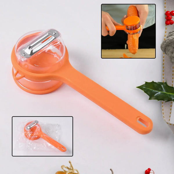 Stainless Steel Peeler With Container (1 Pc) - Justgrabit Inc.