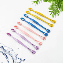 2 - in - 1 Tooth Brush with Tongue Scraper, Soft Bristle & Long Handle (8Pcs) Soft Toothbrush - Justgrabit Inc.