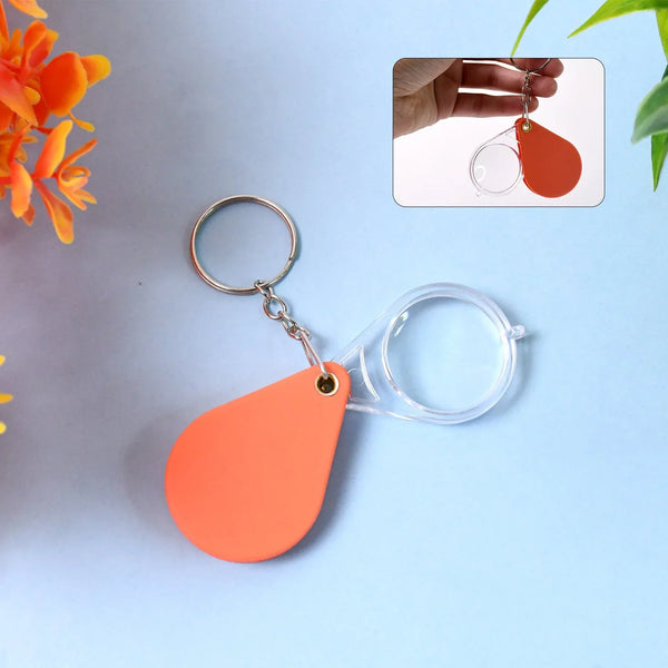 Folding Magnifier, Portable Mini Magnifier Keychain (1 Pc) - Justgrabit Inc.