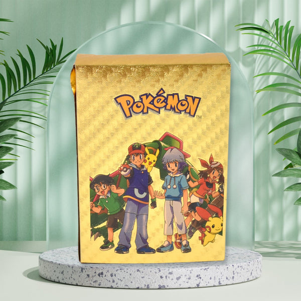 Pocket Monster Golden Trading Playing Cards (55 Pcs Set / Mix Design) - justgrabit.in | Just Grab It