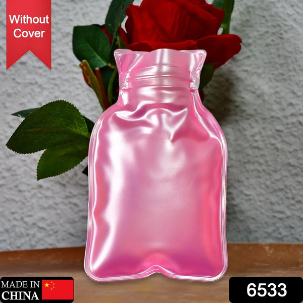 Simple Pink small Hot Water Bag with Cover for Pain Relief, Neck, Shoulder Pain and Hand, Feet Warmer, Menstrual Cramps. - Justgrabit Inc.