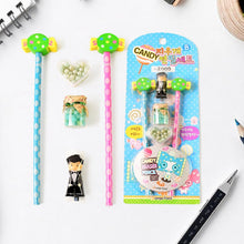 Fun Candy Design Pencil Set with Accessories Set (1 Set ) - justgrabit.in | Just Grab It