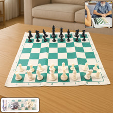 Small Premium Portable Chess Set Plastic Chess Pieces (1 Set) - justgrabit.in | Just Grab It