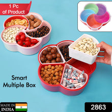5Compartments Party Food Storage Snack Nuts Box - justgrabit.in | Just Grab It