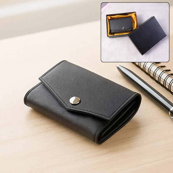 Premium Compact Multi - Card Wallet with Secure Snap Closure - justgrabit.in | Just Grab It