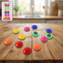 Colorful Round Refrigerator Magnets Set (12 Pc Set) - justgrabit.in | Just Grab It