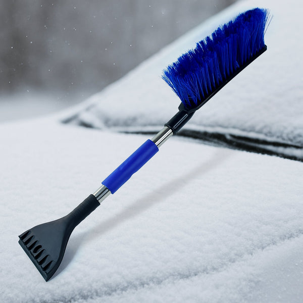 Ice Scraper Car Snow Brush 2 in 1 Comfortable Grip (1 Pc / 67 Cm Long) - justgrabit.in | Just Grab It