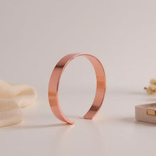 Elegant Rose Gold - Plated Open Cuff Bracelet Kada (1 Pc) - justgrabit.in | Just Grab It