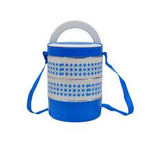 3 layer Adjustable Insulated Tiffin Set of 1, Blue 3 Containers Lunch Box - justgrabit.in | Just Grab It