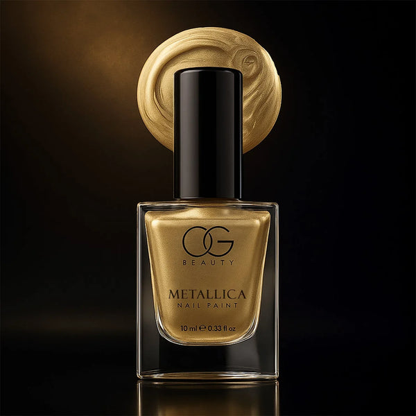 OG Beauty Premium Canvas Gold Metallica Nail Polish (1 Pc / 10 ML) - Justgrabit Inc.