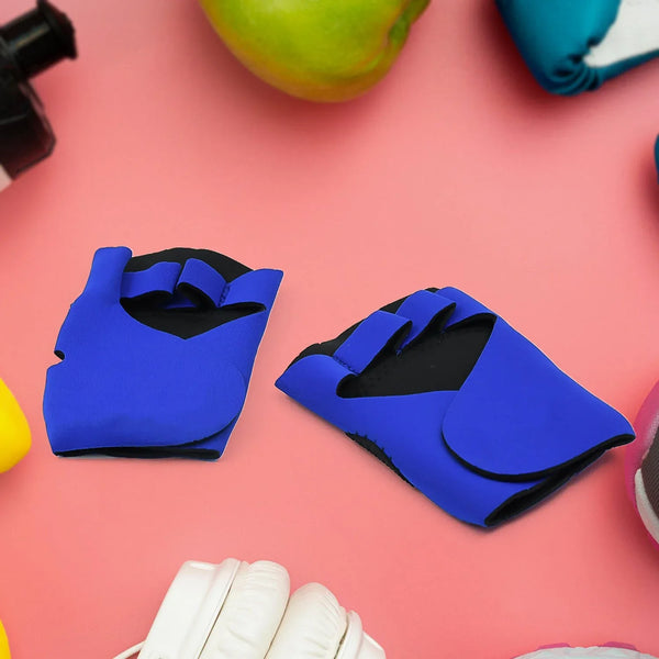 Palm Support Gloves Half Finger Gym Exercise Training Gloves Outdoor (1 Pair / / With Card Packing) - justgrabit.in | Just Grab It