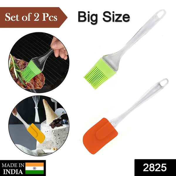 2 in 1 Combo of Big Brush & Spatula Set (2 Pcs Set) - Justgrabit Inc.