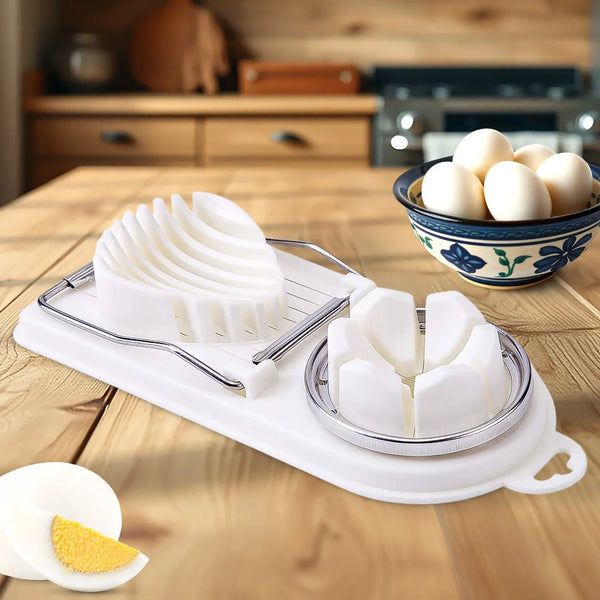 2 In 1 Egg Slicer, Egg Cutter For Hard Boiled Eggs - justgrabit.in | Just Grab It
