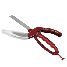 2 in 1 Kitchen Knife Scissor with Spring Locking Hinge and Chopping Board (1 Pc / With Card Packing) - Justgrabit Inc.