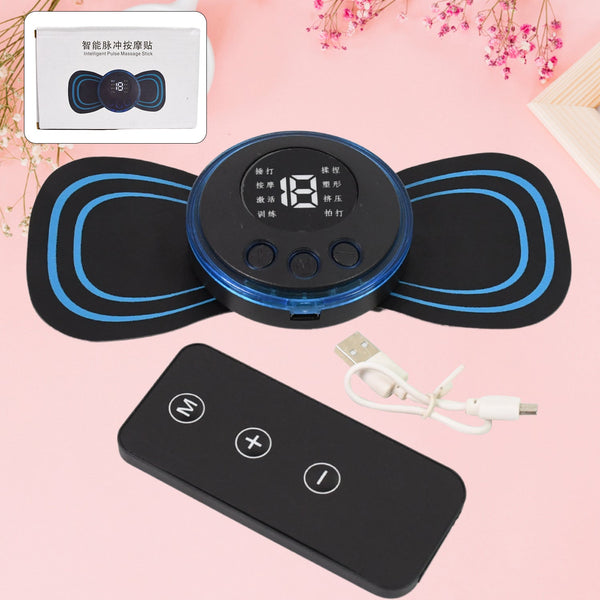 Butterfly Electric Neck Massager Cordless Full Body Massage Remote Controller (1 Pc) - justgrabit.in | Just Grab It