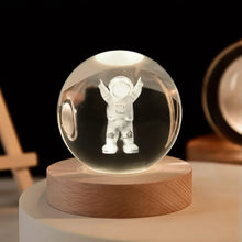 Moon 3D Crystal Ball Lamps with Base For Bedroom 3D Lamps (1 Pc) - justgrabit.in | Just Grab It