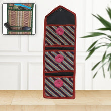Foldable Hanging Organizer with 3 Pockets - Wall Hanging Letter Holder - Justgrabit Inc.