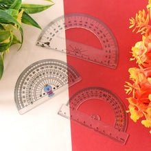 Multipurpose Transparent Plastic Protractor Set (3 Pcs Set) - Justgrabit Inc.