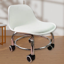 Heavy Duty Round Rolling Stool with Wheels Pedicure Stool (1 pc) - justgrabit.in | Just Grab It