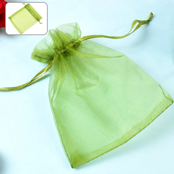 Small Potli Gift Bags, Small Mesh Bags Drawstring Gift Bags (1Pc / 12×10 Cm) - Justgrabit Inc.