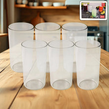 Apex Clear Plastic Tumbler / Glass Set – 6 - Piece Unbreakable - Justgrabit Inc.