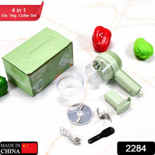 4 in 1 Handheld Electric Vegetable Cutter Set - justgrabit.in | Just Grab It