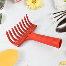 Heavy Duty Plastic Garden Hand Rake – 9 - Tooth Cultivator Tool (1 Pc) - Justgrabit Inc.