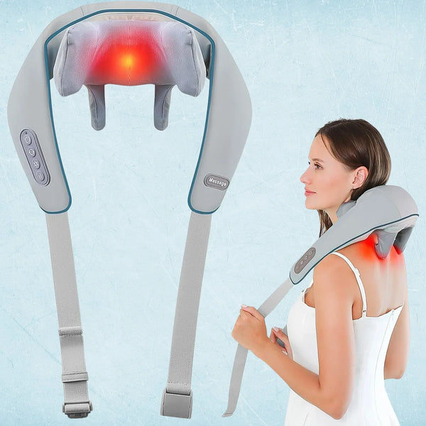 Neck & Shoulder Massagers with Heat, Electric Rechargeable (1 Pc) - justgrabit.in | Just Grab It