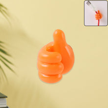 Orange Multifunctional Multi functional Hand Shape Wall Clip Hanger Keys Cable Holder - justgrabit.in | Just Grab It