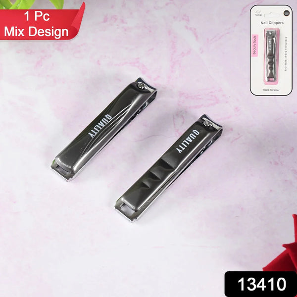 Stainless Steel Folding Portable Large Nail Clippers with Nail File (1 Pc) - justgrabit.in | Just Grab It