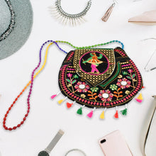 9 inch Handcrafted Cotton Embroidered Shoulder Bag for Girls & women (1 Pc) - justgrabit.in | Just Grab It