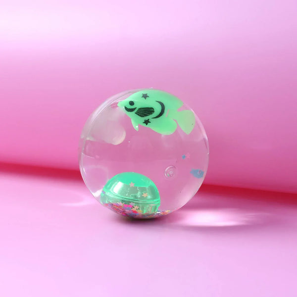 Light - Up Bouncy Fish Ball – Impact - Activated LED Flashing Sensory Toy (1 Pc) - justgrabit.in | Just Grab It