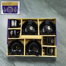 A One Ceramic Tea / cups / Mug Set With Leaf Shape Serving Bowl (8 Pcs set) - justgrabit.in | Just Grab It