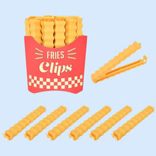 Cute French - Fries - Shaped Bag Clips With in a Magnetic Box (12 Pcs Set) - justgrabit.in | Just Grab It