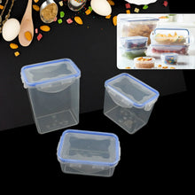 Kitchen Storage Container Set with Food Grade Plastic and Air Seal Lock Lid for Storage of Grocery, Spices, Dry fruits Use For Home, Office, Restaurant, Canteens (3 Piece Set) - justgrabit.in | Just Grab It
