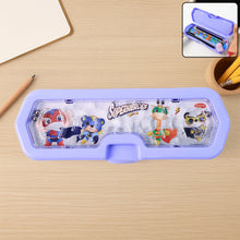 Cartoon Character Printed Plastic Pencil Box with Built - in Maze Puzzle Game (1 Pc) - justgrabit.in | Just Grab It
