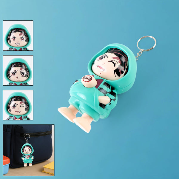 Cartoon Character Design Cute Action Figure Keychain (Mix Design & 1 Pc) - justgrabit.in | Just Grab It