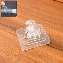 Wall Mount Transparent Self - Adhesive Clip with Strong Spring Grip - justgrabit.in | Just Grab It