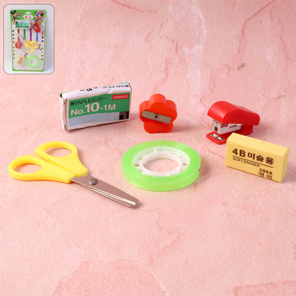 6 in 1 Multipurpose Mini Stationery Kit for Students - justgrabit.in | Just Grab It