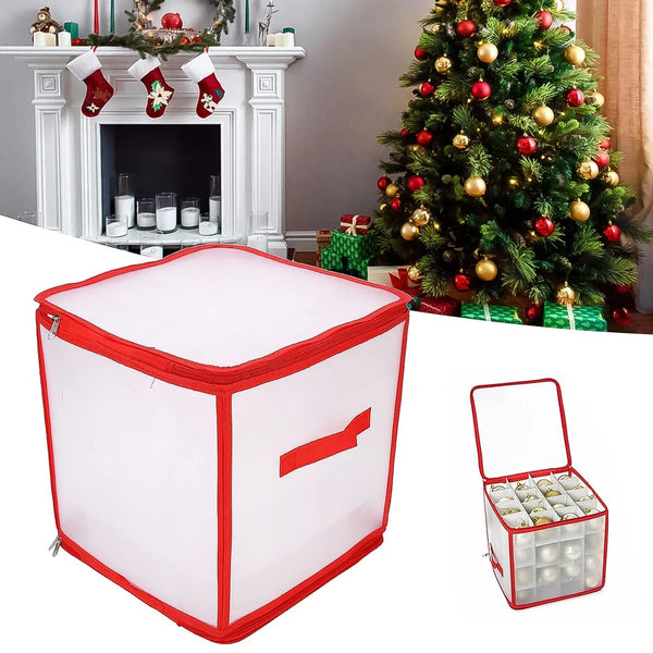 Storage Box Transparent PVC Zipper Sealed Lasting Sock Organizer with Compartment (30×30 CM / Inside Cardboard sheet) - justgrabit.in | Just Grab It