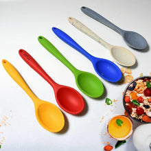 Multipurpose Silicone Spoon, Silicone Basting Spoon Non - Stick Kitchen Utensils Household Heat - Resistant Non Stick Spoons Kitchen Cookware Items For Cooking and Baking (6 Pcs Set) - Justgrabit Inc.