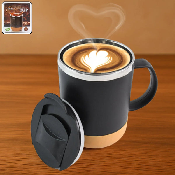Insulated Coffee Mug with Spill - Proof Lid (Approx 350ML & 1 Pc) - Justgrabit Inc.
