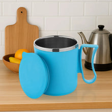 300ml Stainless Steel Mug: Insulated, Leakproof Lid, Hot/Cold Drinks (Mix Color) - Justgrabit Inc.