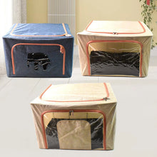 Zippered Closet Storage Box with Lid, With Window (Mix Design & Size / 1 Pc) - Justgrabit Inc.