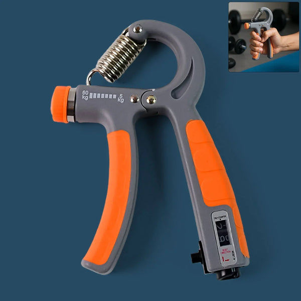 Adjustable Hand Grip Strengthener with Counter (1 Pc) - justgrabit.in | Just Grab It