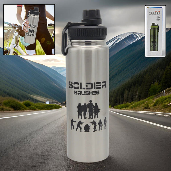 Vacuum Insulated Stainless Steel Bottle Stainless Steel (1000 ml / 1 Pc) - justgrabit.in | Just Grab It