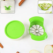 Apex Apple Cutter with Container – Unbreakable ABS Body & Stainless Steel Blades - Justgrabit Inc.